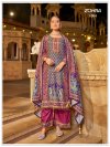 Zohra By Banwery Jam Satin Kurti With Bottom Dupatta